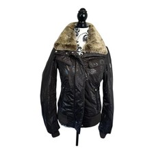 Vintage 80s 90s Belstaff Iconic Jacket Rabbit Fur Blouson Silver Line 40 Italy picture