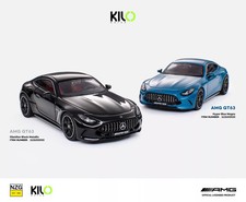 NZG Kilo 1/64 Mercedes-AMG Benz GT 63 GT63E Diecast Model Car Black/Matte blue picture
