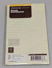Filofax Personal Cotton Cream Ruled Notepaper Refill #133053 picture