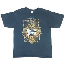 Vintage 2007 Guitar Hero Activision Neversoft Game Promo Official T-Shirt L picture