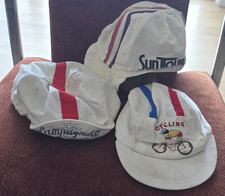 Vintage Suntour Campagnolo Cycling Hats Cap Rainbow Bicycle Race Italy picture