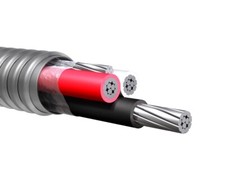 75' 2/3 Type MC Aluminum Conductor Metal Clad Cable 600V picture