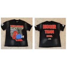 HELLSTAR Sports Graphic T-Shirt Bigger Than Satan Short Sleeve Shirt Jersey XL picture