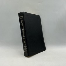 Vintage Sonrise Daily Devotional Bible NKJV Thomas Nelson Black Bonded Leather picture