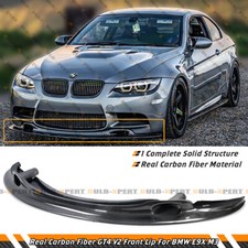 For 2008-13 BMW E92 E93 E90 M3 GT4 Style Carbon Fiber Front Bumper Lip Splitter picture