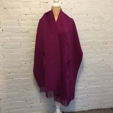 NWT Lafayette 148 New York angora blend wrap pockets framboise pink picture
