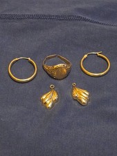 10K & 14K Yellow Gold Scrap Jewelry Lot picture