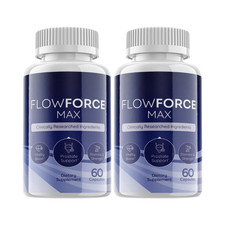 2-Pack Flow Force Max Capsules - FlowForce Max Male Health Support - 120 Caps picture