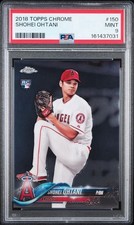 2018 Topps Chrome - Shohei Ohtani #150 White Jersey (RC) PSA 9 Fresh Grade picture