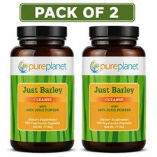 Pure Planet Just Barley 333mg 180 Veg Caps Pack of 2 picture