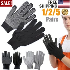 1-5 Pairs Work Gloves Anti-slip Knitted Stretchy Cloth Glove Thin Glove Liners picture
