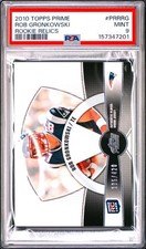 2010 TOPPS PRIME ROOKIE RELICS #PRRRG ROB GRONKOWSKI /420 PSA 9 (POP = 1) picture