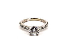 The Leo 14KT Gold 3.33g Engagement Ring, Size 7, 1ct Center, 1/2ct Sides, Si2, F picture