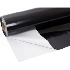 Farm Plastic Supply - 20mil - Heavy Duty Black/White Crawl Space Vapor Barrier picture