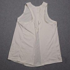Lululemon Tank Top Womens 6 White Crew Neck Split Back Yoga Gym Workout picture