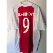 Ajax 2002-03 Home Zlatan Ibrahimovic 9 Jersey Mens XL adidas Vintage ABN AMRO picture
