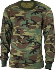 Rothco Military Tactical Long Sleeve Camo T-Shirt (Choose Size and color) picture