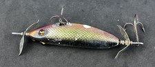 VTG Heddon SOS 140 Wounded Minnow Lure Rainbow Scale Glass Eyes picture