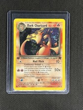 Pokemon TCG 1999 Team Rocket 1st Edition #4/82 Dark Charizard Holo Rare picture