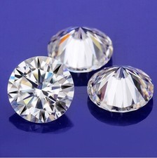 Natural 3 Ct Tanzania  D Color Round Cut White Weekend Lab Grown Diamond .Loose picture