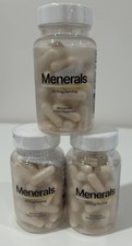 Lot of 3 Menerals Dietary Supplement 60 Capsules/357mg Each Bottle EXP 01/2028 picture