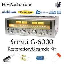 Sansui G6000 - rebuild restoration recap upgrade kit repair filter capacitor picture