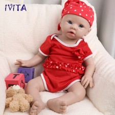 IVITA 20in Reborn Dolls Full Body Silicone Baby Girl Doll Can Take Pacifier picture