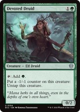 MTG ECC U Devoted Druid #104 NM picture