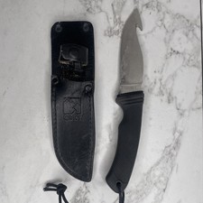 2001 CRKT Wind river Fixed Blade Knife W/ Gut Hook Feature and Sheath A1 picture