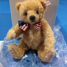 Brand New Steiff Teddy Bear Danbury Mint 250th Anniversary America Bear w COA picture