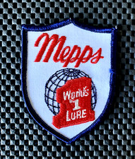 MEPPS WORLDS # 1 LURE EMBROIDERED SEW ON ONLY PATCH FISHING JIG BAIT 3