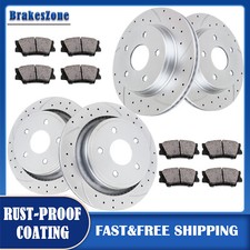 336mm Front and 352mm Rear Brake Rotors Pads Fit for Dodge Ram 1500 2006-2017 picture