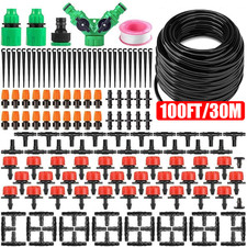 149PC Drip Irrigation System Garden Plant Self Watering Micro Hose Sprinkler Kit picture