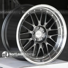 CIRCUIT CP30 19x8.5 19x9.5 5x114.3 +35 Gun Metal Staggered Wheels LM Style Mesh picture