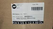 JMF Manufacturing 1/4 x 3/8 x 1/2 x 50 ft line set EZ-PULL INSULATION NEW IN BOX picture