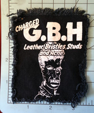 Charged GBH - Leather,Bristles, Studs, Acne vintage 80's pactch, Punk,Skate Punk picture