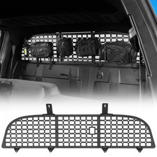 Rear Window MOLLE Panel Fit Toyota Tacoma 3rd Gen 16-23 Double Cab Steel Black picture