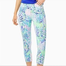Lily Pulitzer Weekender High Rise Leggings LuxleticXXL Shell Of A Party Print picture