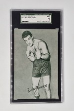 SGC GRADED 3 VG VINTAGE 1947-66 Exhibits Rocky Marciano Boxing Card HOF RARE  picture