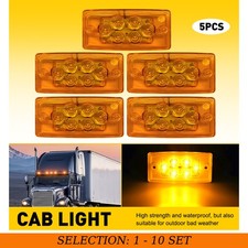 5-50 Amber LED Cab Roof Clearance Light For Freightliner Volvo Truck Trailer 12V picture