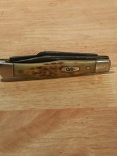 Vintage 1980 Case XX 10 Dot 63032 CV Jigged Bone Medium Stockman Pocket Knife picture