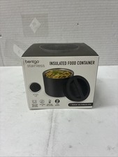 Bentgo Stainless Insulated Food Container - 2.4 5.12 x 4.10 inches, Black  picture