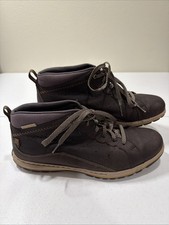 COLUMBIA Three Passes Brown Leather Nubuck Chukka Boots Shoes Mens Sz 10.5 picture