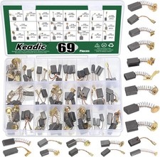 Keadic 69Pcs 23 Sizes Electric Motor Carbon Brushes Replacement Assortment Set, picture