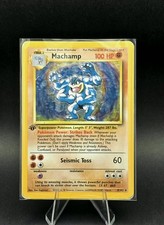 Pokémon TCG Machamp Holo Rare 1st Edition Shadowless Deck Exclusives 8/102 MP picture