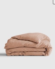 New Quince European 100% European Linen Duvet Cover Queen, Desert Sand MSRP $164 picture