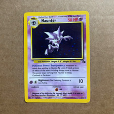 Wizards of the Coast Pokemon TCG 1999 Fossil Haunter 6/62 Unlimited Holo Rare picture