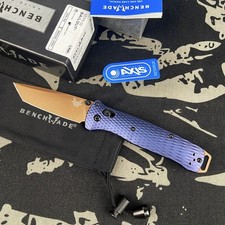 Benchmade 537FE-02 Bailout Crater Blue CPM-M4 Aluminum Folding Knife picture