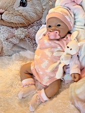 Full Silicone Reborn Baby Girl Doll 18” Floppy Infant 5 lbs Lifelike Squishy picture