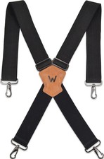 WELKINLAND 2Inch Men's Heavy Duty Suspenders w/Hooks For jeans picture